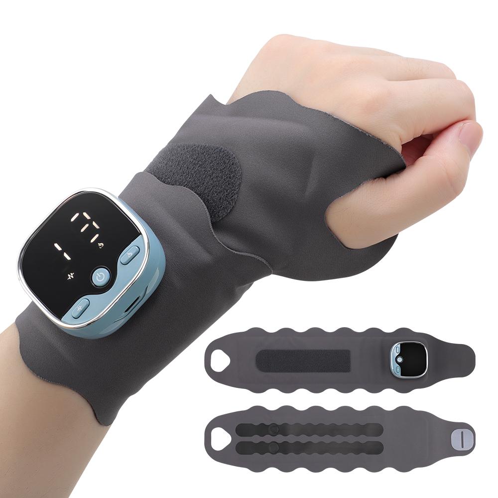 

Ems Microcurrent Hand Wrist Brace Hot Compress Wristband Relieves Tenosynovitis Protector For Carpal Tunnel Fatigue Local Stock