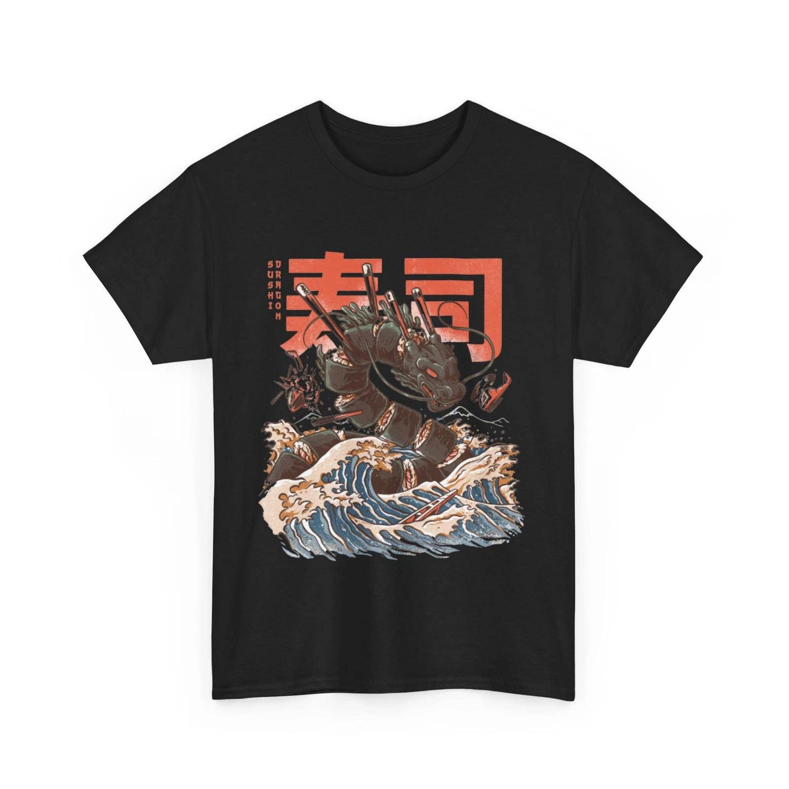 Great Sushi Dragon T-Shirt 2XL