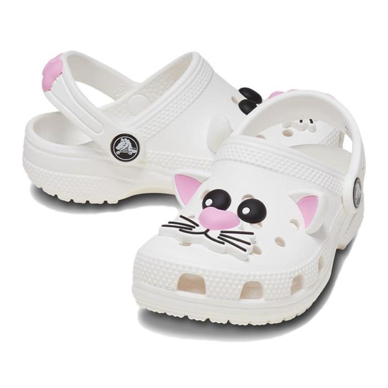 Crocs Resin Versatile Stylish Children's Sandals White Children's Model
