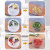 Manual Garlic Chopper Kitchen Mini Meat Grinder Multifunction Rotate Vegetable Cutter Mincer Mixer Stainless Steel Garlic Masher