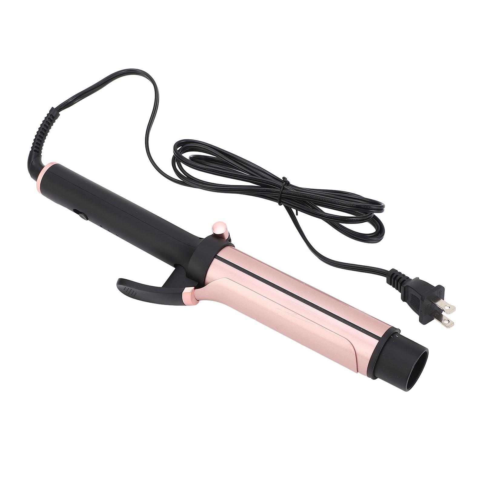 

Плойка для завивки волос 36 мм керамическая, быстро нагревающаяся, автоматическое выключение, профессиональная портативная электрическая плойка для завивки волос US Plug