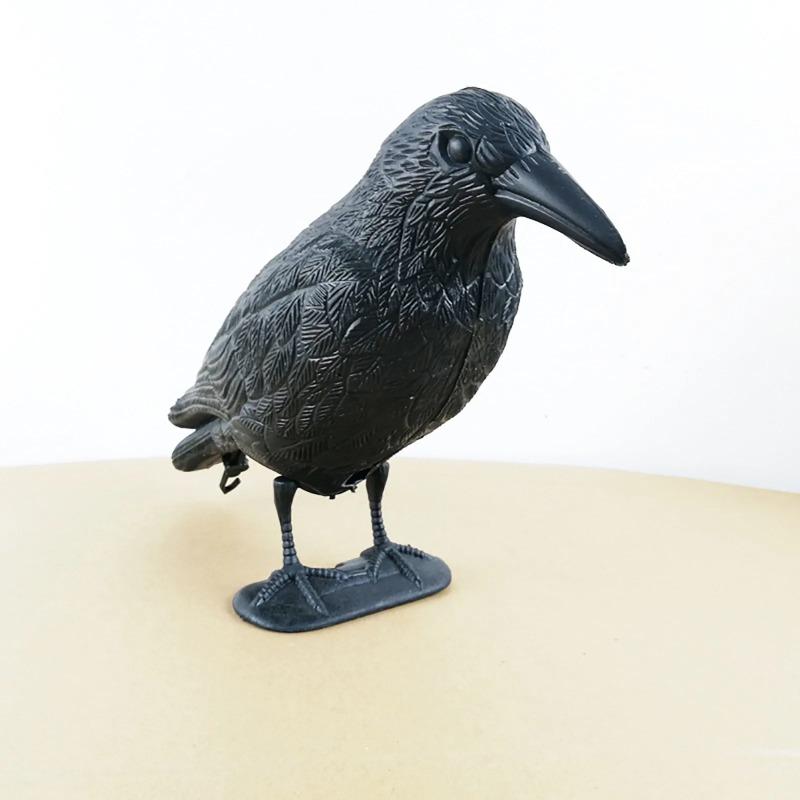 Simulace Crow Černý havran Repelent proti ptákům Přírodní repelent proti holubům Repelent pro havrany Děsivé dekorace Party potřeby