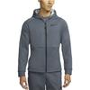 Nike Logo Print Zip-up Hooded Jacket Men Outerwear Gray DD2125-068