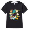 Rugrats 100%Cotton Children's T-Shirt Cartoon Tees Casual Cute Boys Tees Girls Kids Retro O-Neck Short Sleeve Anime T-shirt Fun T-shirt, Summer tops