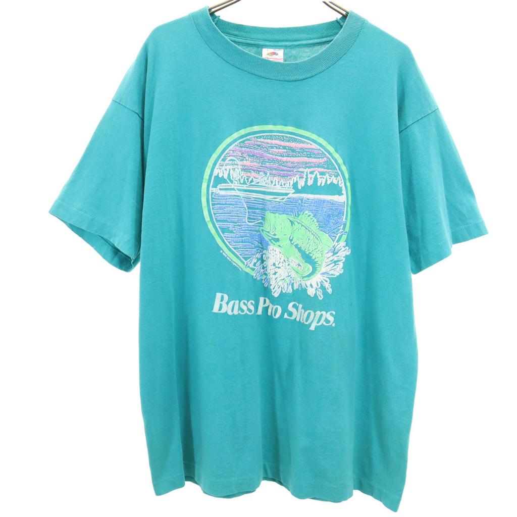FRUIT OF THE LOOM 90s Made In USA Old Bass Pro Shop Short Sleeve T-shirt Men's Used