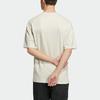 Adidas Solid Color Logo Loose-Fitting Sports T-Shirt Men Tops Off-White HS4379