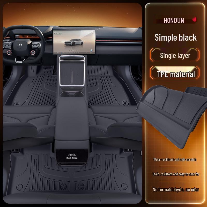 XPeng P7 2025 TPE Floor Mats: Complete Car Interior Carpet Set