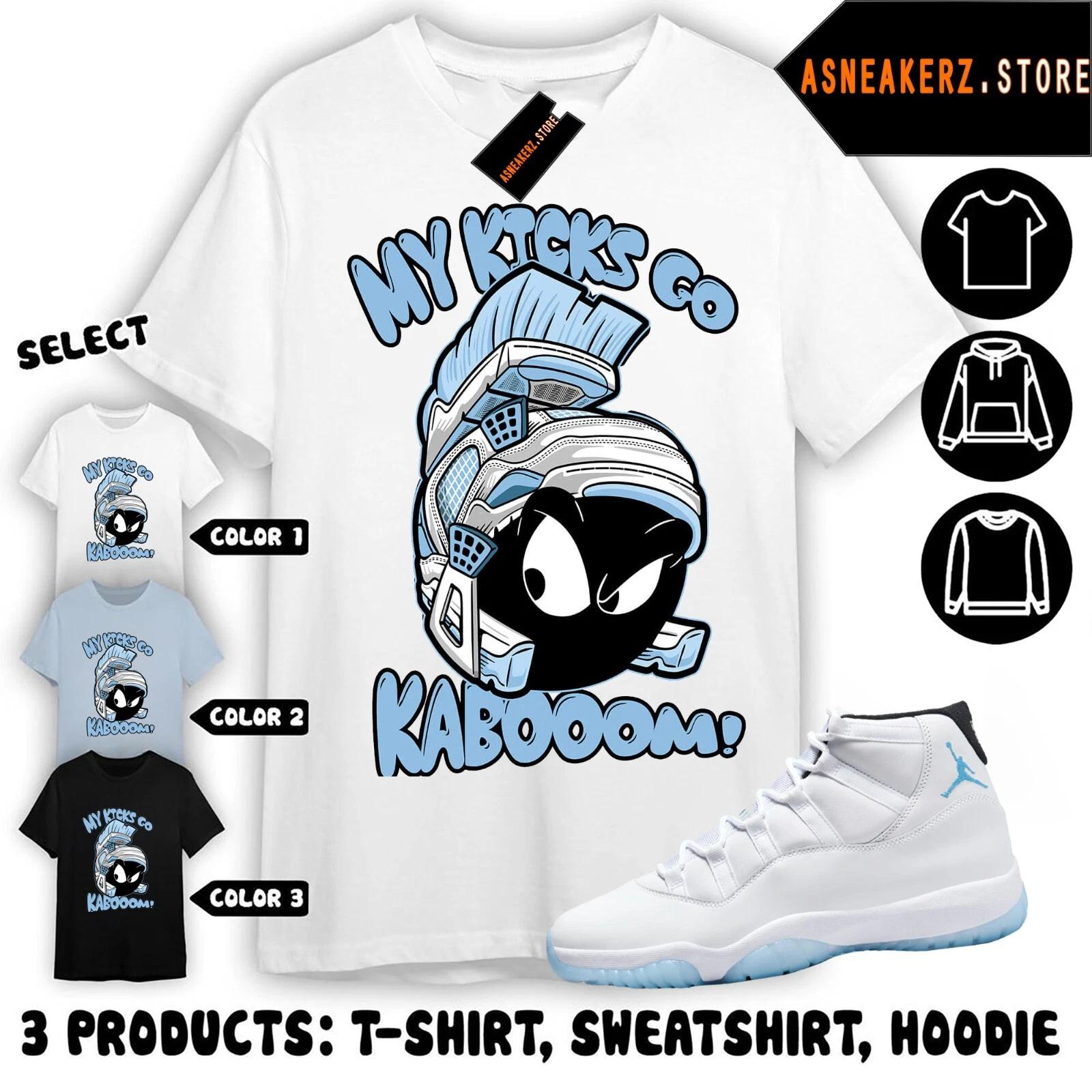 

Shirt Match AJ 11 Columbia Legend Blue Sneaker Matching Tee Sneakerhead Marvin 3XL