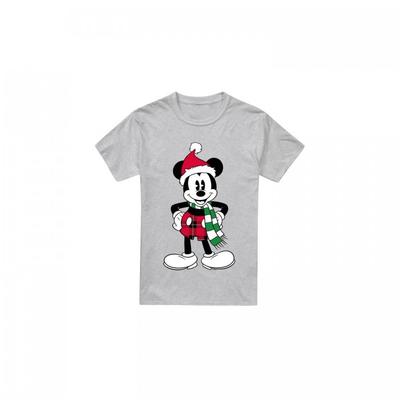 Camiseta masculina Mickey Mouse Tartan Christmas