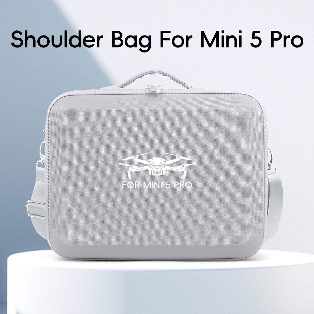 A Large Capacity Storage Bag Suitable For DJI MINI 5 PRO Set Storage Bag PU Travel Bag Compatible With RC2 RC N3 Remote Control