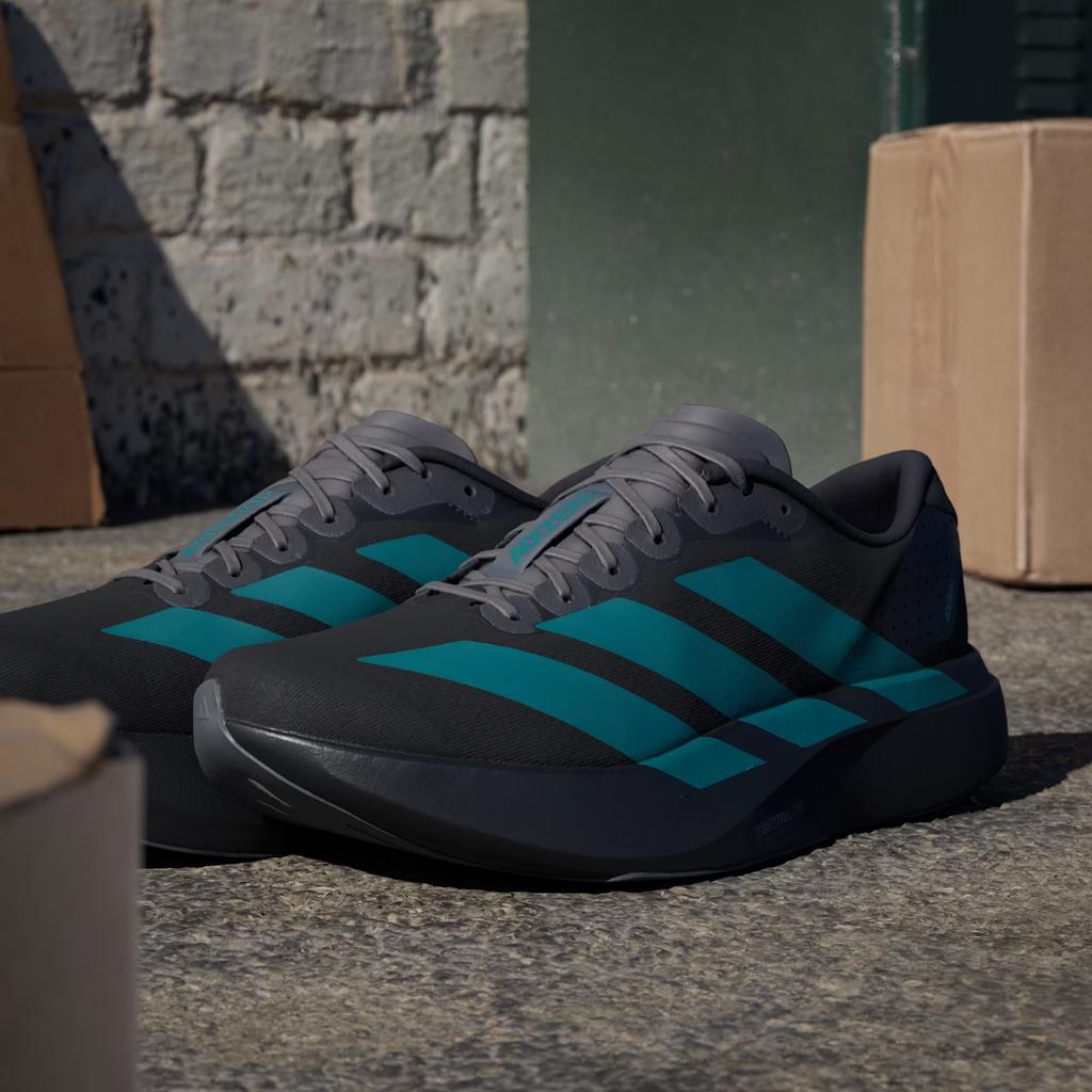 JS4488 Adidas Adizero Evo SL Core Black Pure Teal Grey Four (Men's)