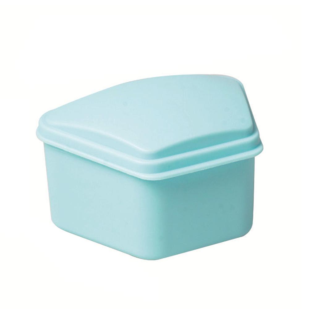 Portable Plastic Cases Denture Box Oral Cavity Cleaning Denture Storage Case Mini Tooth Clean Sanitary Drainable Storage Box