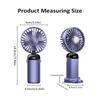 LED Digital Display Rechargeable Fan 90° Adjustable Mini Fan Folding Fan  Handheld Use