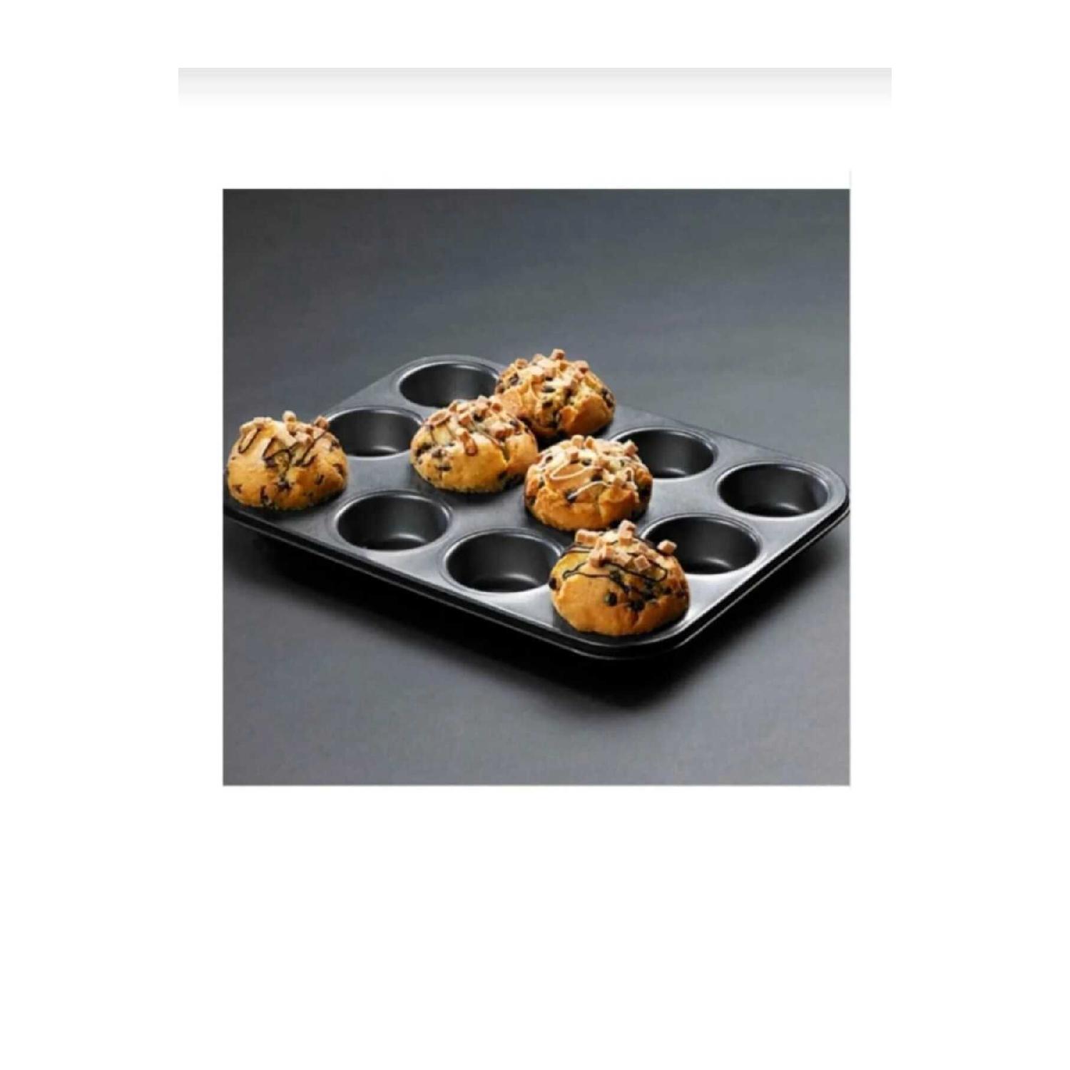 

12 Piece Muffin Cake Mold 35 X 27 Cm серый