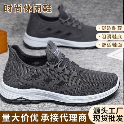 Rutschfeste Schuhe Herren Dad-Schuhe Mesh Sport Atmungsaktiv Herrenschuhe Frühling und Herbst Weiche Sohle Bequem und Leicht Sportliche Freizeitschuhe
