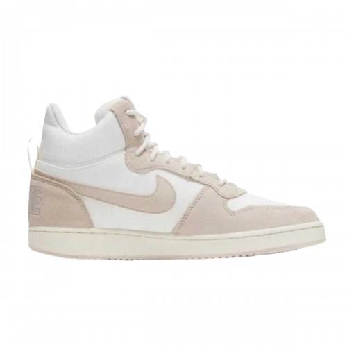 Nike Womens/Ladies Court Borough Premium Leather Mid Cut Trainers cm bianco/beige