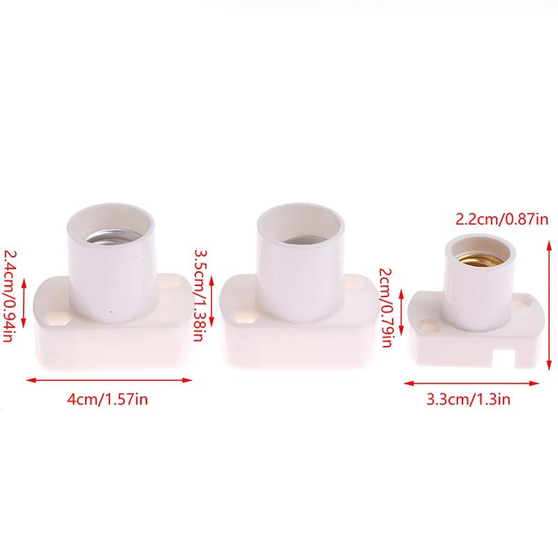 1 Adet Beyaz Mini Vidalı Lamba Tabanı E12 E14 E17 Duy Desteği Lamba Tutucu Ampul Yuvası Tutucu Adaptör Lamba Sabitleme Tabanı Aksesuarları