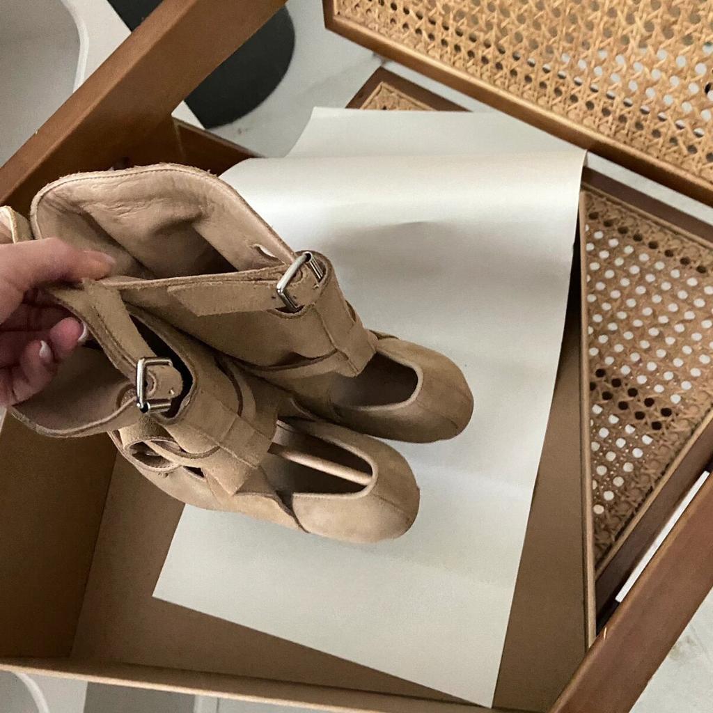 Trendy Spring and Autumn Adjustable Bow Ballet Temperament Single Shoes Versatile Boots