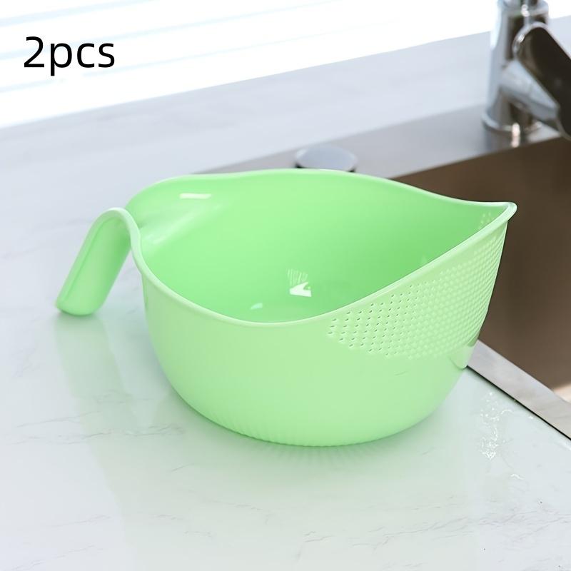 2pcs/Kitchen Drain Basket, Household Vegetable Washing Basket, Multi-Functional Storage Basket