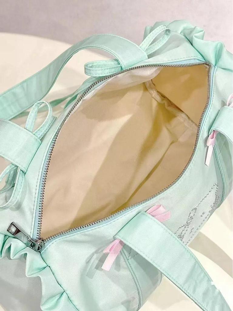 2024 Nyári Mentazöld Masnis Hétköznapi Tote Táska - Könnyű és Sokoldalú, Nagy Kapacitással