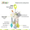 Multifunctional Baby Car Seat Crib Toy: Stroller Pendant, Funhouse Mirror, Soothing Rattle
