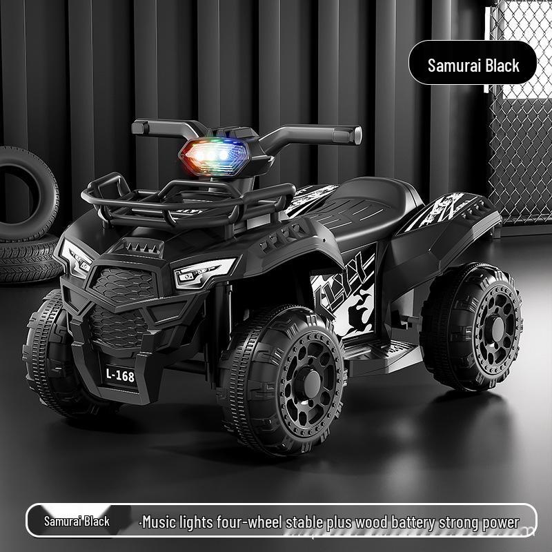 Детский электрический пляжный багги: Внедорожный аккумуляторный автомобиль на 4 колеса для детей от 1 до 3 лет.