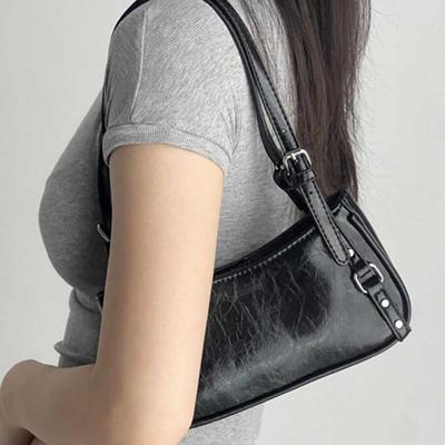 Tek Omuz Çantası Moda Niş Çapraz Askılı Çanta Tasarımı Moda Koltuk Altı Motosiklet Çantası Kadın
