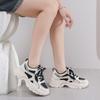Koreanischer Stil Damen Chunky Sneaker Dicke Sohle Höhenerhöhende Sportschuhe für Studenten Bequem Laufen Freizeitkleidung