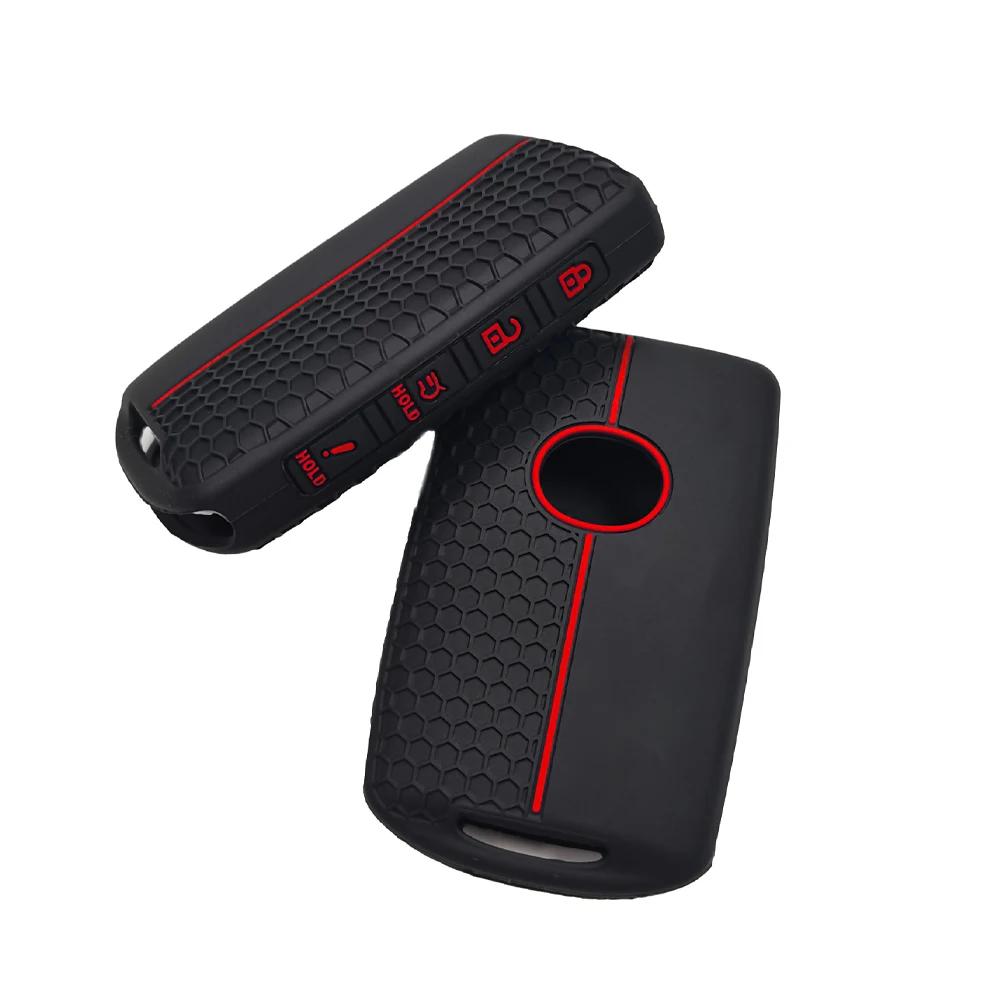 

For Mazda CX9 CX3 CX5 CX8 CX30 CX60 2 3 6 Alexa CX90 MX30 X5 X9 SS30 MX5 Silicone Car Remote Key Case Cover Key Caps Fob Keyring