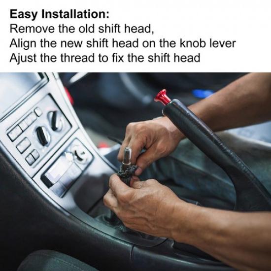 1 Pcs 5 Speed Manual Gear Stick Shift Knob Fit for Suzuki Swift 05-10 Black