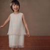 Hacikis Girls' Summer Sleeveless Pleated Dress