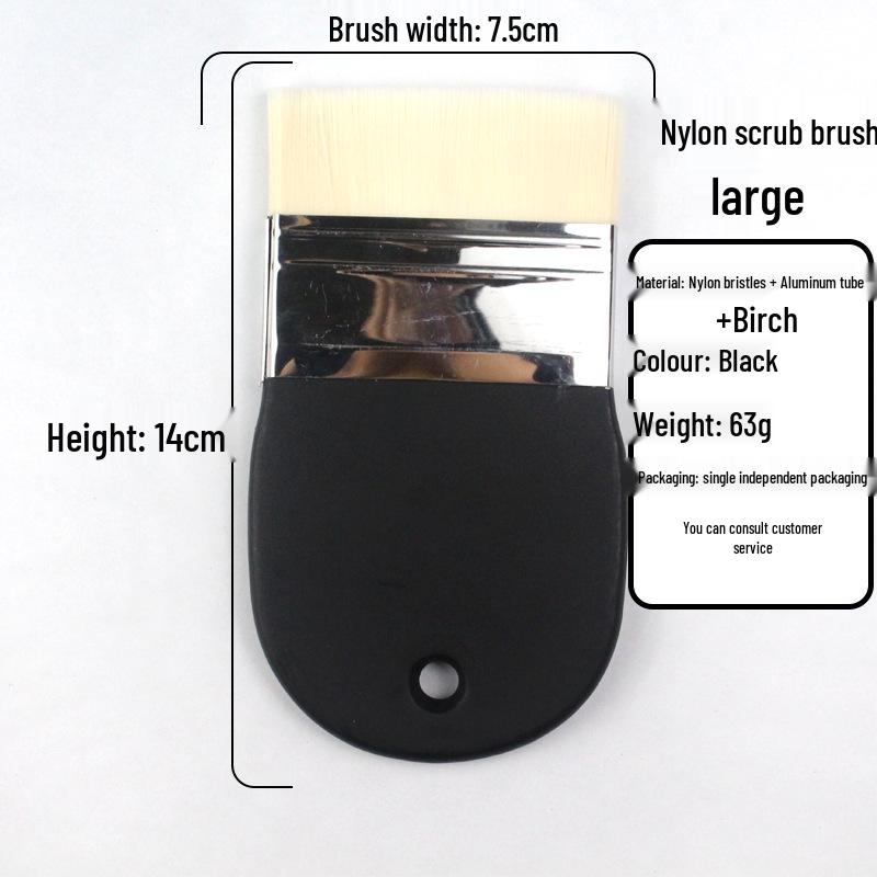 Black Nylon Bristle Paintbrush for Artists with Individual Packaging