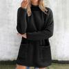Sweatshirts For Women Mock Turtleneck Fall Winter Warm Sweater Plus Size Tunic Pullover Tops With Pockets