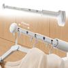 Home Clothing Storage Hole Size 8*10mm Extendable Clothes Rail Punch-Free Clothes Rack Adjustable Clothing Rack