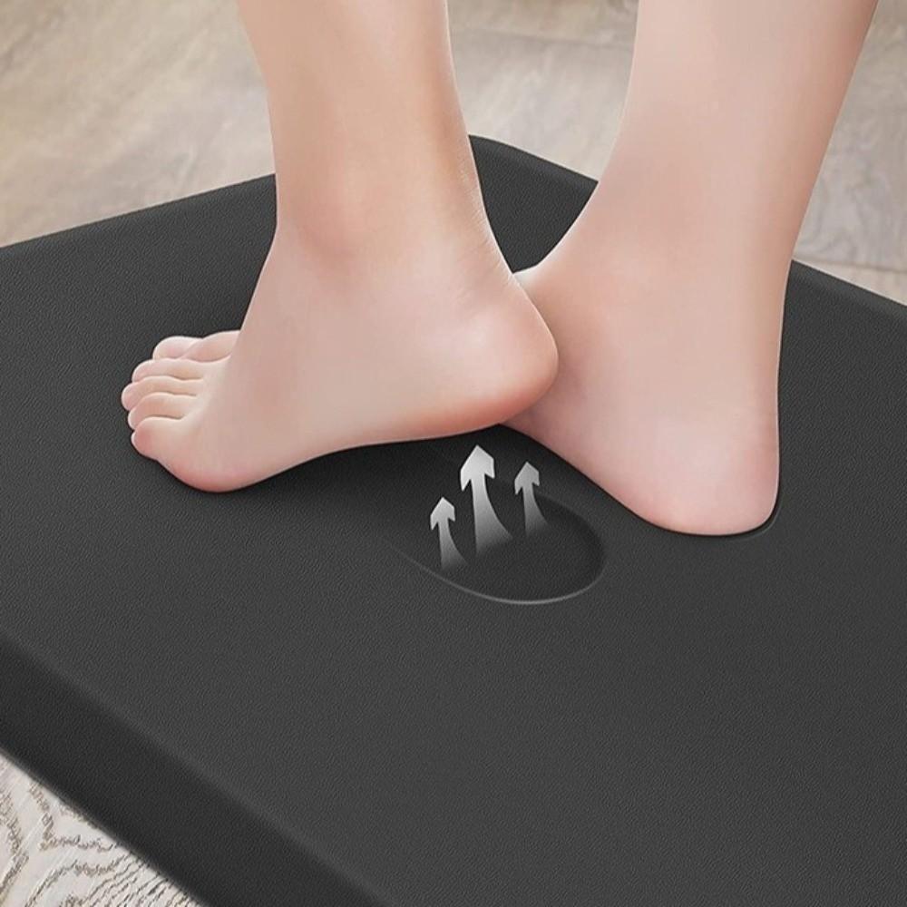 Durable Waterproof Kitchen Mat Cushioned Stain Resistant Anti Fatigue Mats Washable PVC Household Floor Mat Office