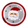 Santa Claus Design Bathroom Mat Water-absorbing Doormat Multi-functional Foot Mat  Door Entrance