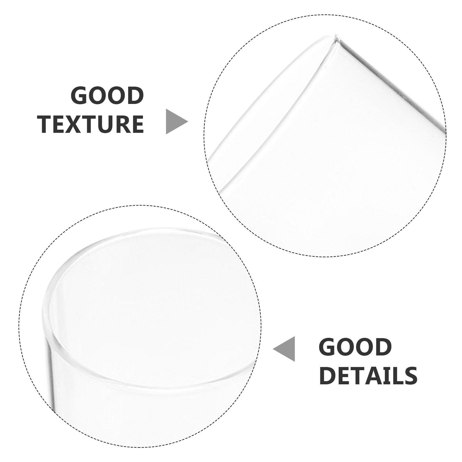 

Glass Cover Clear Cylinder Shade Creative Holder Warm Romantic Atmosphere Cylinder Candleholders 15X6X6CM