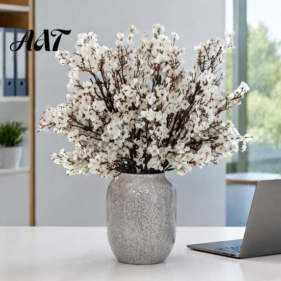 Artificial Flowers with Flexible Stems Fall for Indoor Outdoor Decor, Weatherproof Autumn Floral Arrangements Table Centerpieces Home Office