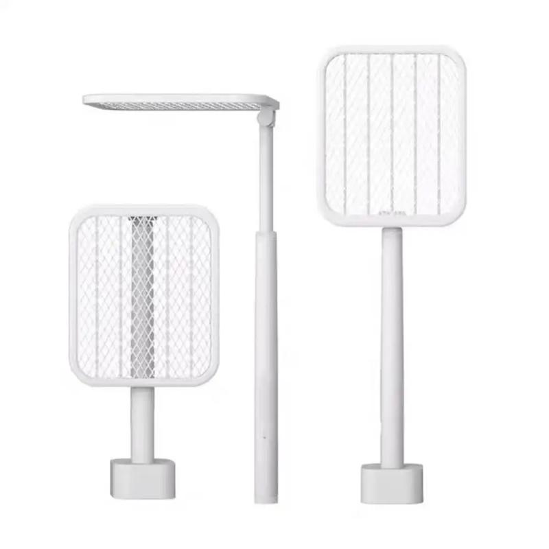 

Складная электрическая мухобойка от комаров в коробке с подставкой, летняя зарядка через USB, целевые мухобойки от комаров 410x220x55 мм белый