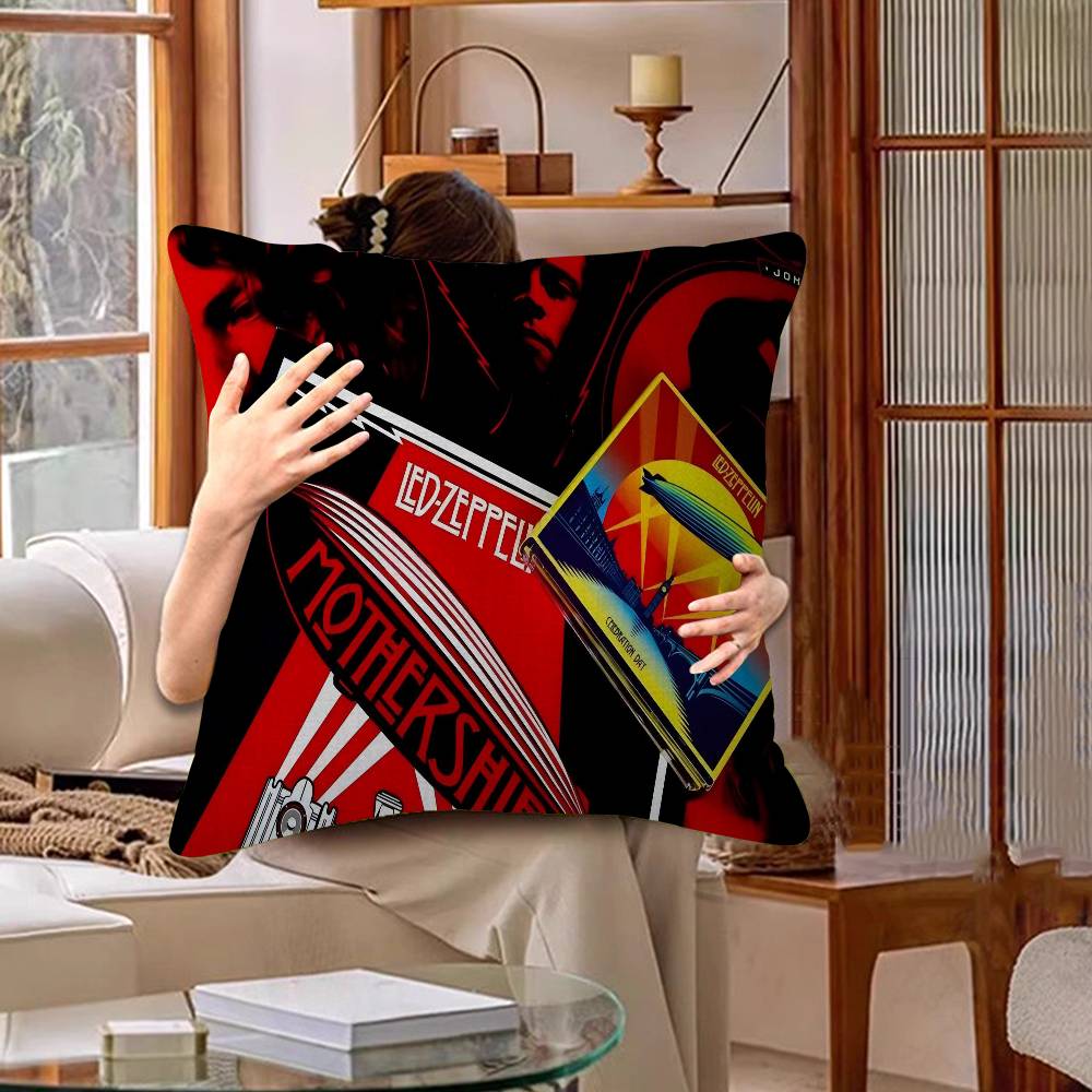 Band L-Led Z-Zeppelin Kissenbezug Toon Geschenk Kissenhülle Schlafzimmer Zuhause Sofa Stuhl Sitz Dekor Kissenhülle