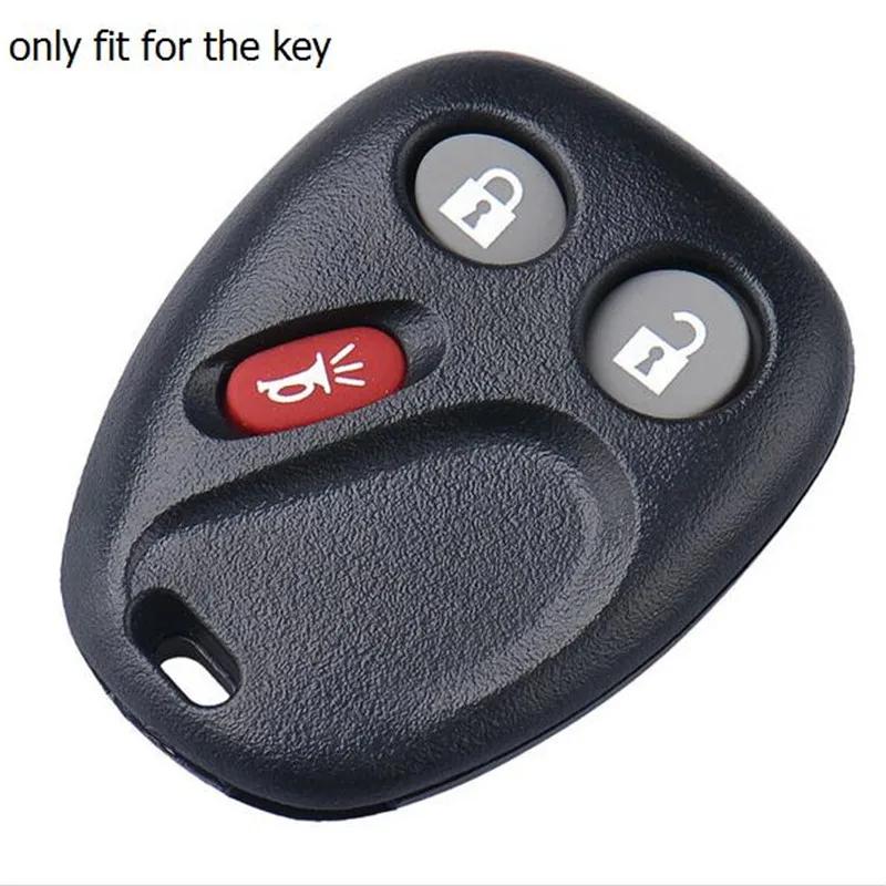 Silicone Rubber Car Key Cover Case For Chevrolet S10 Silverado Suburban Tahoe For Gmc Sierra Sonoma Yukon 3 Button Rempte Key
