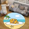 Elegant Round Forest Multicolor Area Rug, Non-Slip Floor Mat for Kitchen