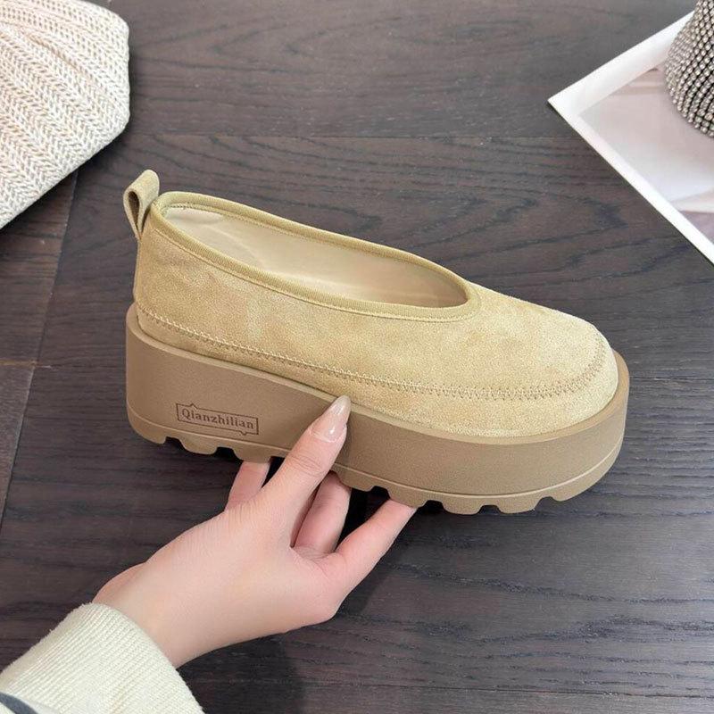 Fashion Temperament Increases, Love Single Shoes, New Super Fire Versatile Thick-soled Muffin Shoes for Women