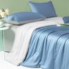 Summer Ice Silk Quilted 4-Piece Set: Lightweight, Machine Washable for Single & Double Beds