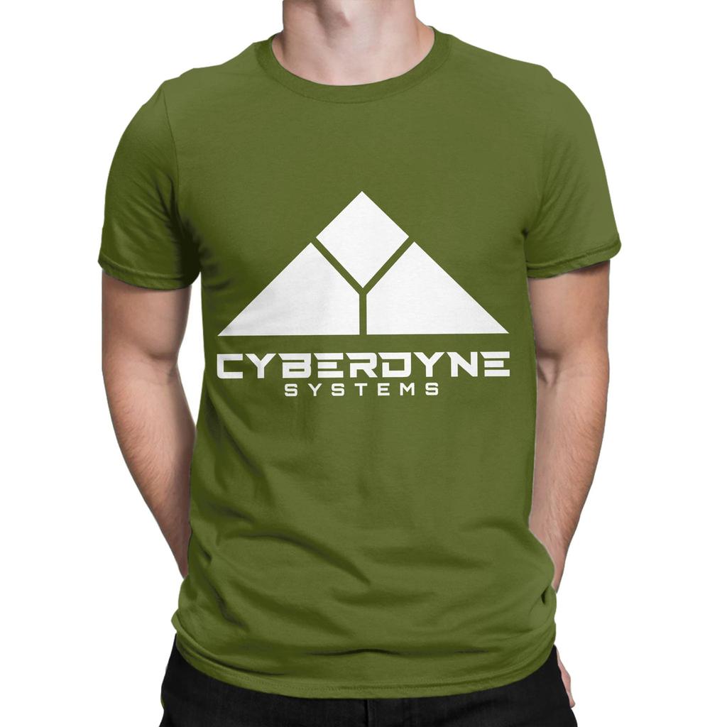 Cyberdyne Logo White Graphic 100 Cotton TShirt The tTerminator Tees Tops For Unisex