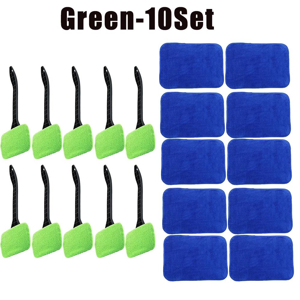 Car Window Cleaner Brush Kit Windshield Wiper Microfiber Wiper Cleaner Cleaning Brush Auto Cleaning Wash Tool Long Handle