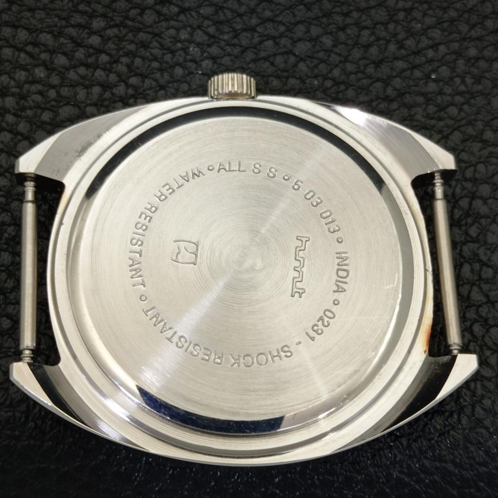 INDIAN VINTAGE HMT KOHINOOR MECHANICZNY MĘSKI ZEGAR TURKUSOWY NIEBIESKI a440979-4