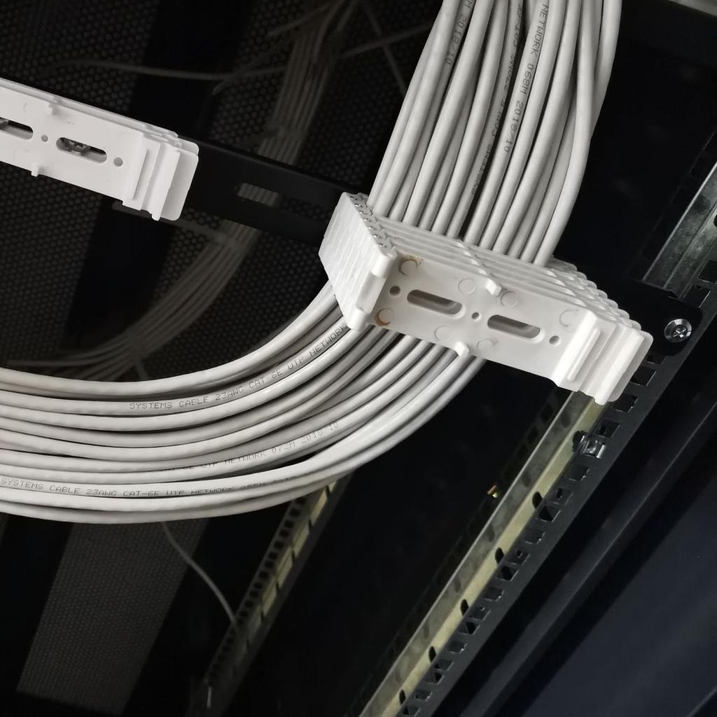 Cable Bundler Organizing Tool Sturdy PP Snap On Network Cord Management Organizer Tool for Homes Offices