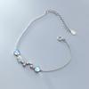 Sterling Silver S925 Silver Bracelet Polaris Bracelet Japanese and Korean Ins Creative Personality Lucky Aurora Colorful Bracelet for Women