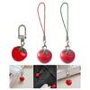 Novelty Tomato with Leaf Girl Keychain Charm Pendant Accessory for School Travel and Everyday Styles Daily Casual Use